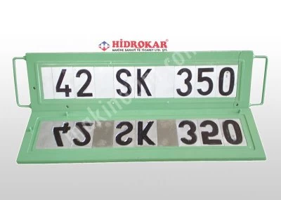 vehicle registration plate press