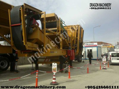 Portable crushing and screening plant dragon crusher for sale