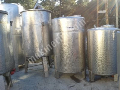Elimizde Paslanmaz 304-316 Kalite Krom Depo,Tank,Silo,Reaktör, Mikser,Kazan ve Tankerler Bulunur Ve