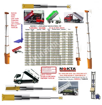 TRAILER PISTON LIFT CYLINDER, TIPPER VEHICLE LIFT PISTON CYLINDER, LOAD LIFT CYLINDER PISTONS