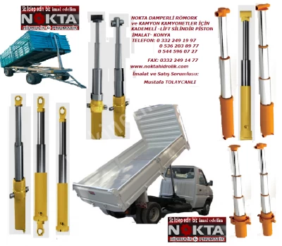 TRAILER PISTON LIFT CYLINDER, TIPPER VEHICLE LIFT PISTON CYLINDER, LOAD LIFT CYLINDER PISTONS