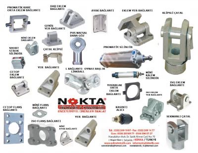 Pnomatik Çatal Bağlantılar, Hidrolik Çatal Bağlantılar, Kalem Piston Çatalı, Mini Piston Çatalı