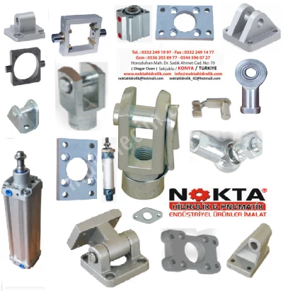 ISO CYLINDER CONNECTION, CETOP CYLINDER CONNECTION, PNEUMATIC RUBBER RECEIVER, PNEUMATIC FLANGE CONNECTION,
