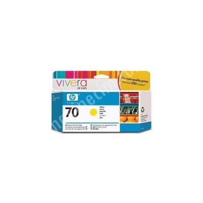 Hp 70 130 Ml Yellow Ink Cartridge With Vivera Ink