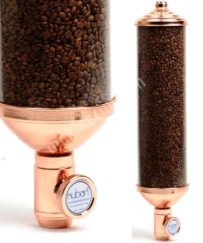 Cylindiric Coffee Silo With Brass Cover