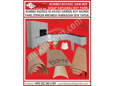 Boyanabilir Ham Mdf Panel Kapak Ahşap