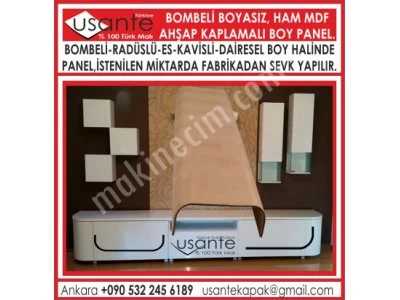 Boyanabilir Ham Mdf Panel Kapak Ahşap