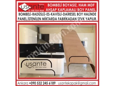 Boyanabilir Ham Mdf Panel Kapak Ahşap