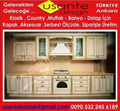 Ahşap Kapak,Ahşap Kapaklı Mutfak ,Masif Kapak,Oval Kapak
