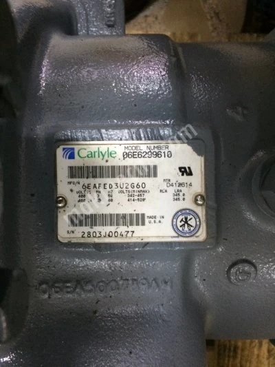 Satılık 2 El Revizyonu Yapılmış Carrier 06E6299610 Pistonlu Kompresör
