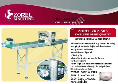 İmalatcısın Dan Satılık Sıfır Yumurta Kodlama