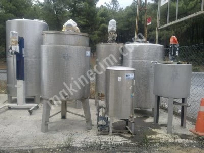 İnox Krom Steel 304 & 316 L Tank,mixer,reaktör