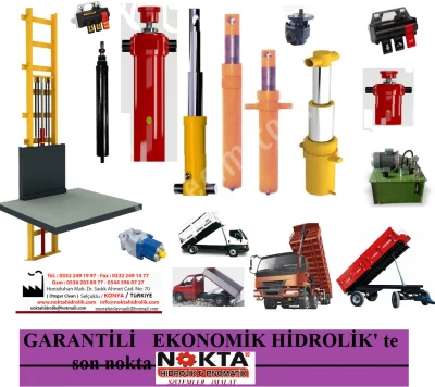 3 Kademe 1,5 Pistonlar, 3 Kademe 1,5 Metre Pompalar, 4 Kademe 80 Santim Hidrolikler, Nokta Konya