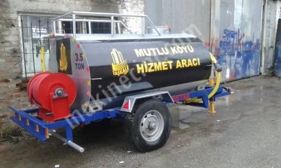 İtfaiye Yol Yıkama Su Tankeri Paslanmaz 3.5 Tonluk