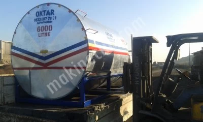 Su Deposu Galvanizli 6000 Litrelik