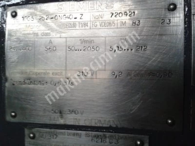 DC MOTOR.212 kw.SIEMENS,excellent condition.GUARANTEED.