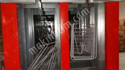 Powder Coating Ovens, New and Second Hand, Washing and Spray Lines Cyclone Filtered Powder Coating Booths