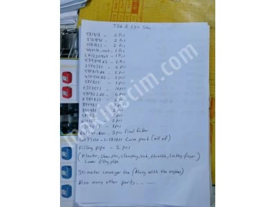 Tetra Pak Tba 8 1500 Slim Revizyon Parçaları Satılıktır