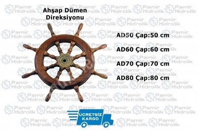 Ahşap Dümen Direksiyonu Simidi Ad80 Çap 80 Cm Ücretsiz Kargo