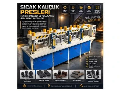 Kauçuk Taban Presi 150 Ton (Dört İstasyon)