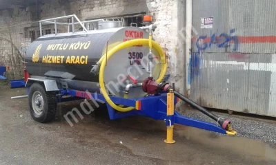 Santrifüjlü Su Tankeri Galvanizli 3 Tonluk Makaslı