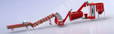 Saatlik 500-1000 Kg Kapasiteli Granür Geri Dönüşüm Hattı
