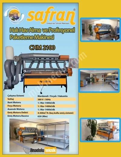 Halı Hav Alma ve Profesyonel Paketleme Makinası