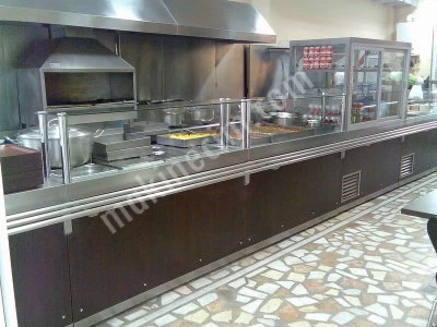 Self Service Lines / Patisserie Restaurant Cafeteria Service Counters