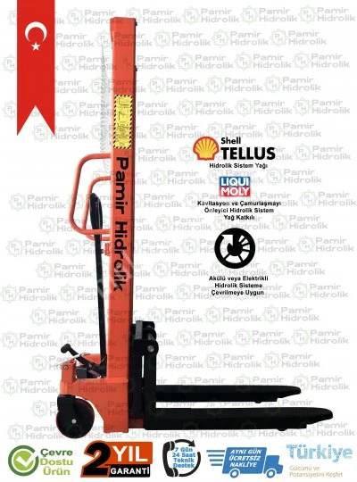 Phm-1016 Manuel İstif Makinası 1 Ton 1.6 Metre Ücretsiz Nakliye