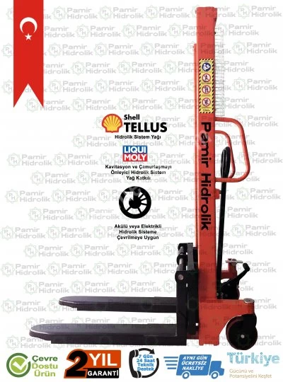 Phm-1016 Manuel İstif Makinası 1 Ton 1.6 Metre Ücretsiz Nakliye