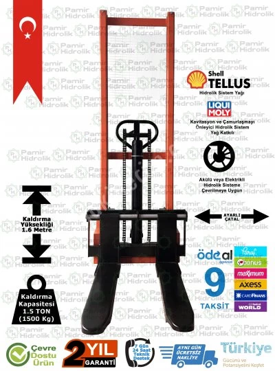 Phm-1516 Manuel İstif Makinası 1.5 Ton 1.6 Mt.Ücretsiz Nakliye