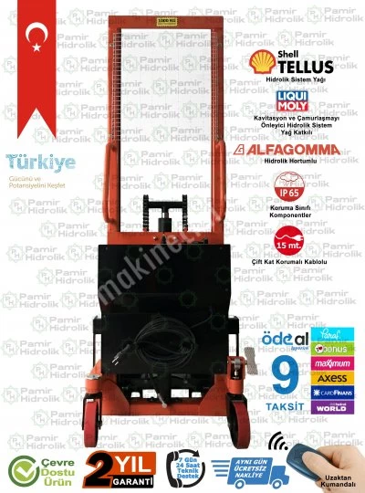 Phe-1016 Elektrikli İstif Makinası 1 Ton 1.6 Mt Ücretsiz Nakliye