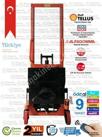 Phe-1516 Elektrikli İstif Makinası 1.5 Ton 1.6 Mt Ücretsz Nakliye