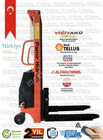 Pha-1025 Akülü İstif Makinası 1 Ton 2.5 Metre Ücretsiz Nakliye