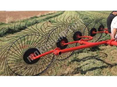 Piston Grass Rake With Trolley (With Pın) 10 Pcs