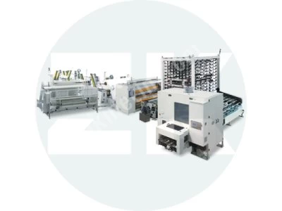 Zm-Tk-450 Tam Otomatik Non-Stop Laminasyonlu Tuvalet Kağıdı Makinası