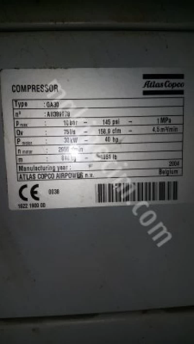 For Sale Air Compressors Atlas Copco and Ingersoll Rand