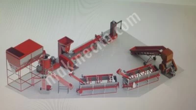 Granül Geri Dönüşüm Hattı 500-1000 Kg Kapasiteli