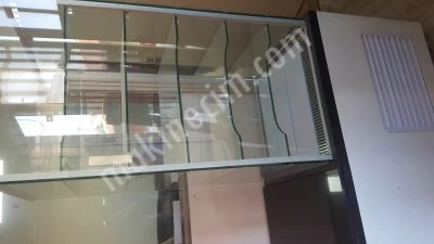 Vertical Dessert Showcase / Laser Glass Chocolate Display Cabinet