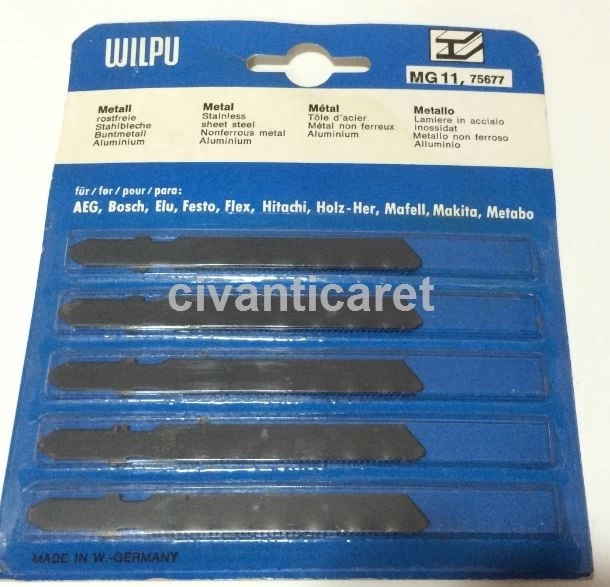 Wilpu Dekupaj Testere Seti 5'Li Metal Wil-Mg11
