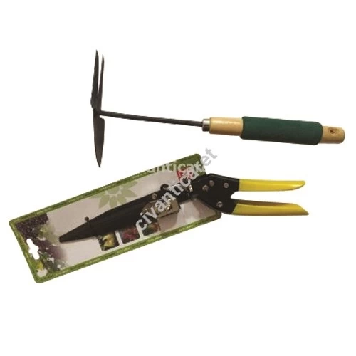 Çimen Makası + Çapa 2'Li Bahçe Seti Ba-Ag-433311 Al-Fa Green