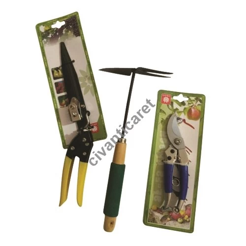 Çimen Makası + Bağ Makası + Çapa  3'Lü Bahçe Seti  Ba-Ag-43331102