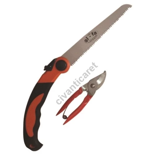 Budama Testeresi Katlanır Ag-320-210 + Bağ Makası Alman Laurus