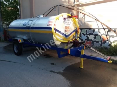 Santrifüj Pompalı Su Tanker Galvaniz Paslanmaz 6 Ton 6000 Litre