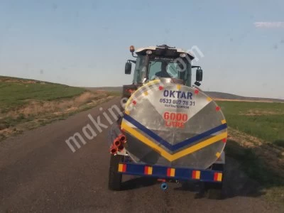 Santrifüj Pompalı Su Tanker Galvaniz Paslanmaz 6 Ton 6000 Litre