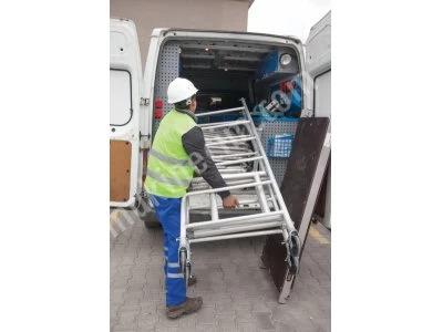 K400 Katlanabilir Mobil Alüminyum Güvenlikli İskele