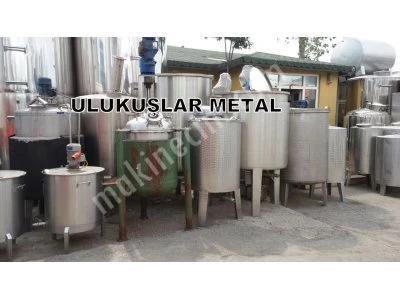 2.El Çıkma Karıştırıcılar Krem Mikserleri Gıdaya Uygun Kimya Sektörüne Uygun Mikserler Süt Pisirmeler