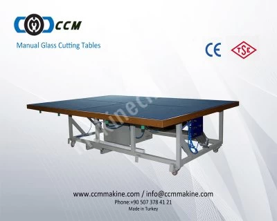 Ccm 2000X3000 Manuel Cam Kesim Masası ( Hava Yastıklı - Kırma Kollu - Yatar Kalkar )