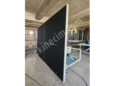 2300X3300 Yatar Kalkar - Hava Yastıklı - Kırma Kollu - Dayama Pistonlu Cam Kesim Masası