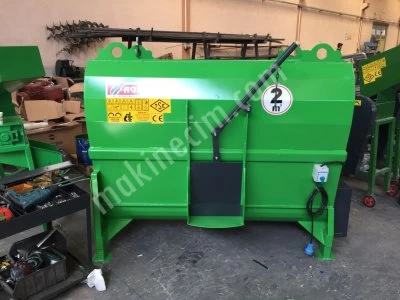 Yem Karma Makinası- Ev Elektriği Ile Çalışabilen -2 M3 220 Volt - Teker Oklu